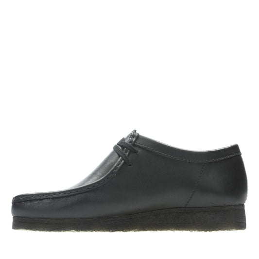 BLACK LEATHER WALLABEE - House of Prag