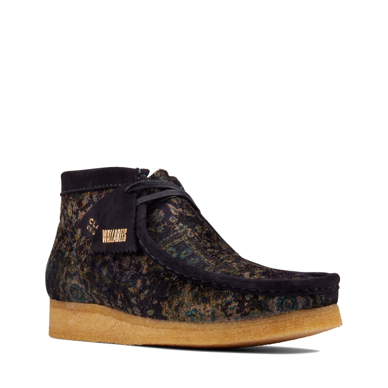 NAVY VELVET WALLABEE - House of Prag