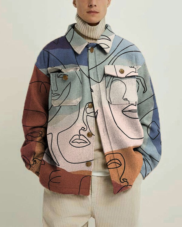 ABSTRACT LINES OVERSHIRT - House of Prag