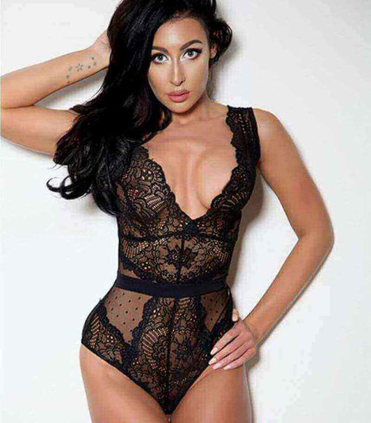 LACE ME BODYSUIT - House of Prag