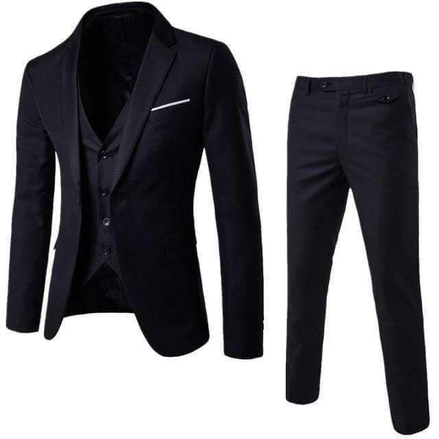 THREE-PIECE SLIM FIT SUIT - House of Prag