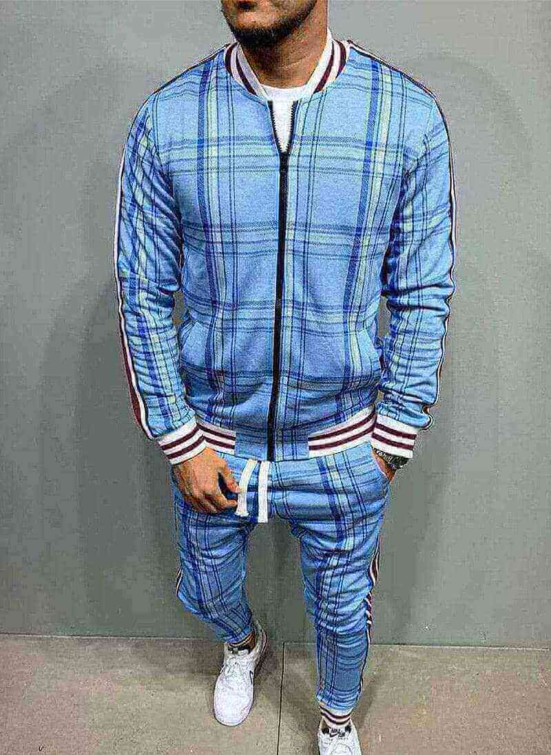 PLAID DRAWSTRING TRACKSUIT - House of Prag