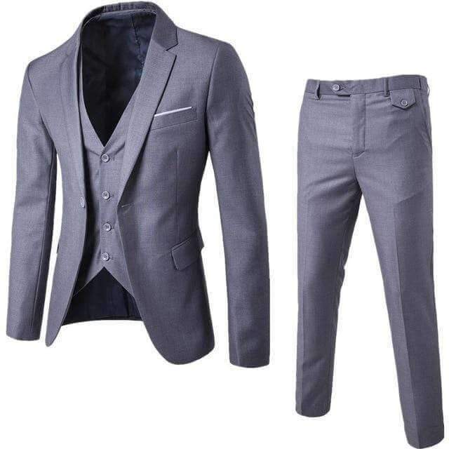 THREE-PIECE SLIM FIT SUIT - House of Prag