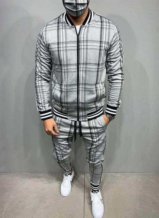 PLAID DRAWSTRING TRACKSUIT - House of Prag