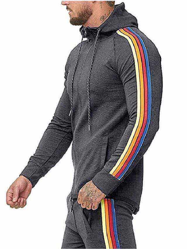 RAINBOW COLOR BLOCK TRACKSUIT - House of Prag