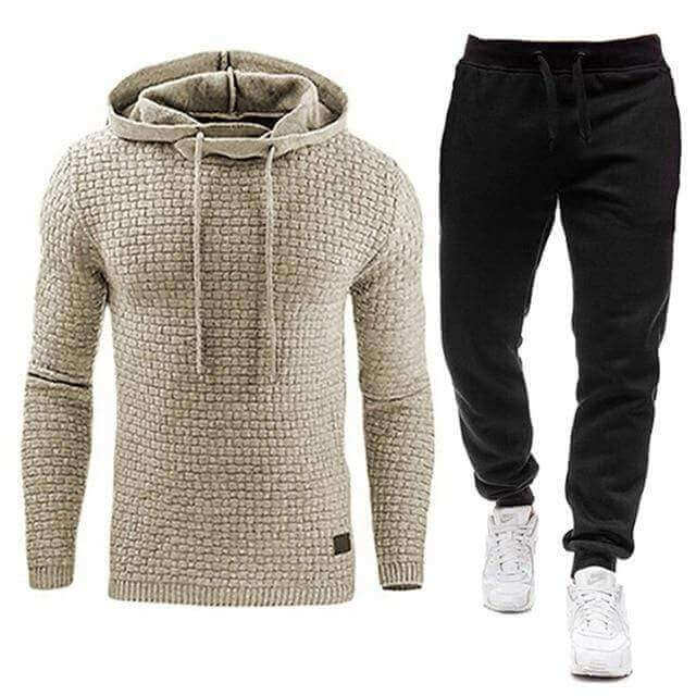 KNIT HOODIE JOGGER SET - House of Prag