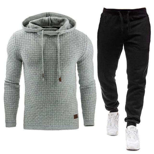 KNIT HOODIE JOGGER SET - House of Prag