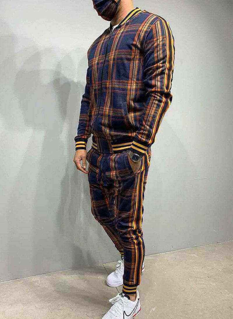 PLAID DRAWSTRING TRACKSUIT - House of Prag