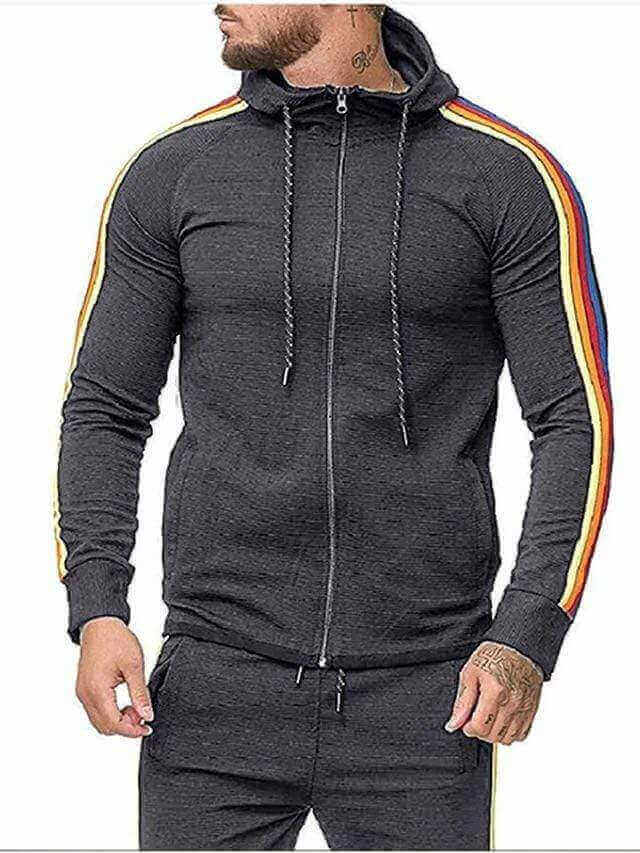 RAINBOW COLOR BLOCK TRACKSUIT - House of Prag