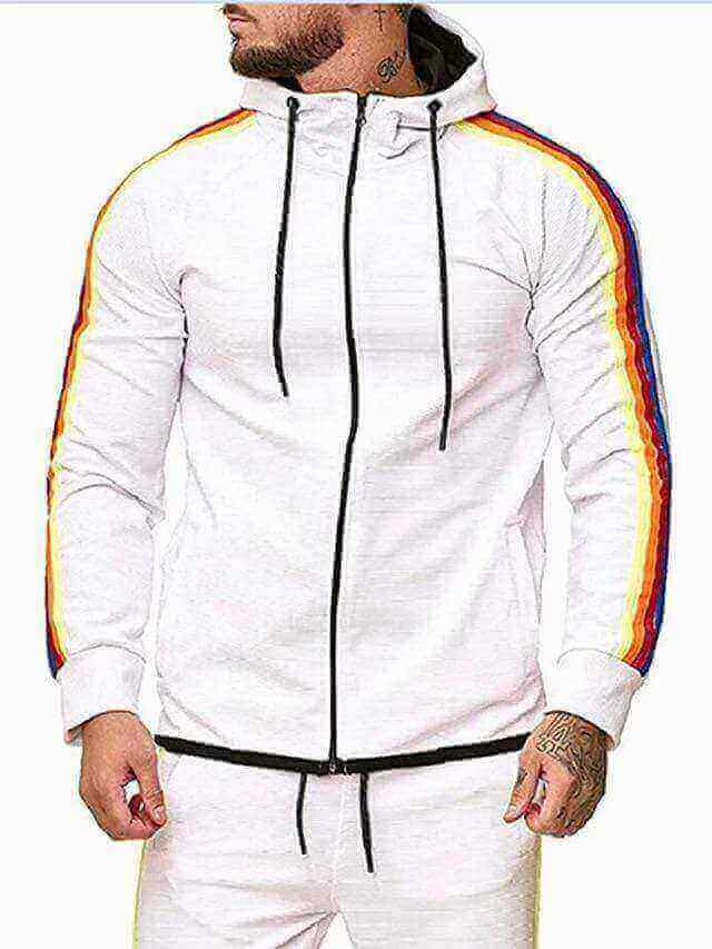 RAINBOW COLOR BLOCK TRACKSUIT - House of Prag