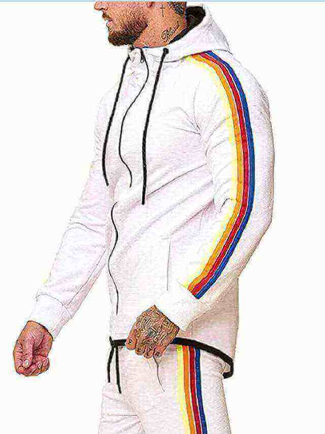 RAINBOW COLOR BLOCK TRACKSUIT - House of Prag