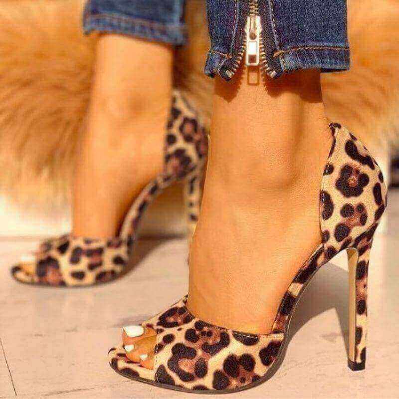 LEOPARD LOOK HEELS - House of Prag