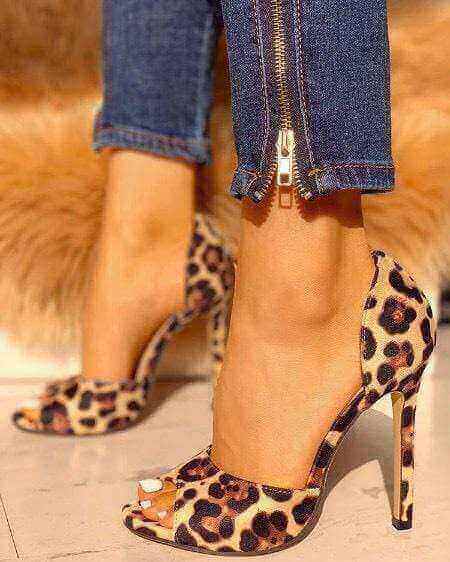 LEOPARD LOOK HEELS - House of Prag