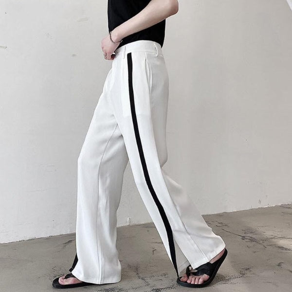 MONOCHROME LOOSE FIT TROUSERS - House of Prag